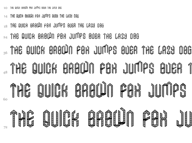 Axe font waterfall